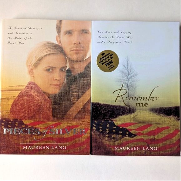 Lot of 2 Books By Maureen Lang - Pieces of Silver & the sequel Remember Me - Picture 1 of 7